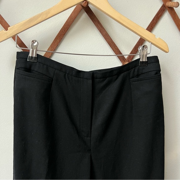 Vintage Italian Wool Black Tapered Trousers size 10 medium - Picture 3 of 5
